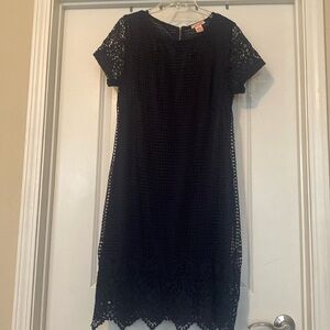 Navy blue lace dress